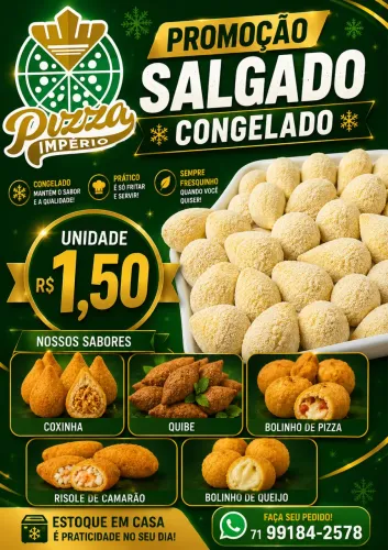 Salgados congelados