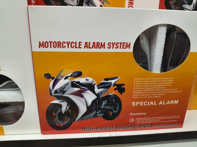 Alarme pra moto com partida elétrica no controle