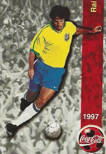 Card Coca-Cola Seleção Brasileira Copa América 1997 - Raí