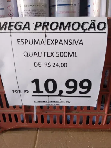 Espuma Expansiva 500mL R$10,99un em Pix