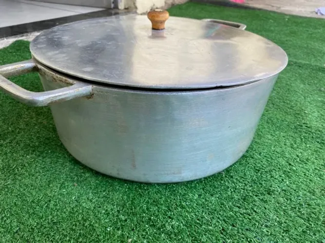 Panela Grande de Alumínio 40 Litros - Ótimo Estado
