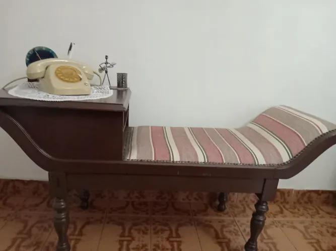 Vintage mesa de telefone ano 60