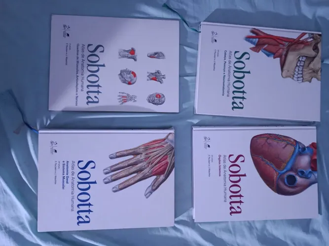 Livro Atlas De Anatomia Humana - 3 Volumes - Sobotta