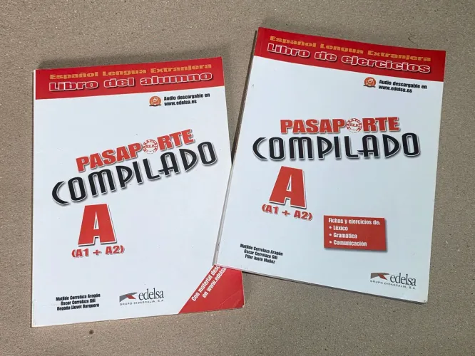 Kit Livros de Espanhol - Pasaporte Compilado A (A1 + A2) - Edelsa