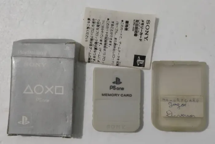 Memory card PS One na Caixa
