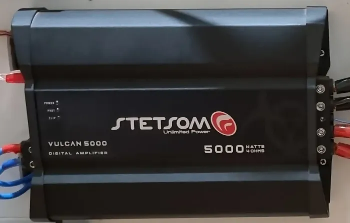 Módulo stetsom vulcan 5000w 4 ohms<br>Valor 1300,00