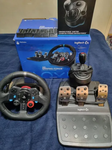 Logitech g29 + cambio + upgrade pedal shifth magnético 