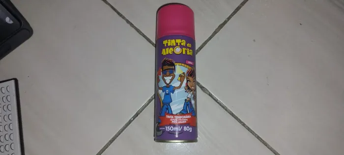 Lata de pintar cabelo que sai na água. Tinta na aleatória cor pink rosa tinta temporária 