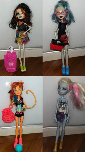 Bonecas originais Monster High G1 - Skelita, Ghoulia, Toralei, Abbey - VALOR INDIVIDUAL