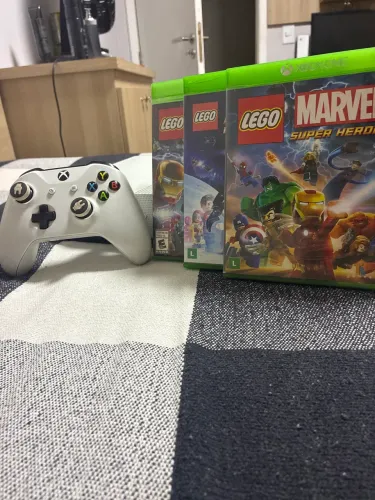 Xbox One Usado Com Controle e 3 Jogos