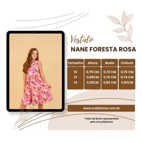 Vestido Infantil Estampado
