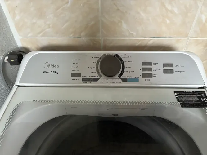 Lavadora Midea 13Kg Top Load Automatica - Ideal para técnicos ou retirada de peças 