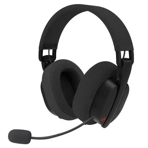 Headset Gamer Sem Fio 40mm Redragon Luce H888 Bluetooth 2.4GHz Preto