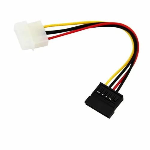 Cabo Adaptador Energia/Alimentação Molex Macho, Para SATA Fêmea, 15 Pin