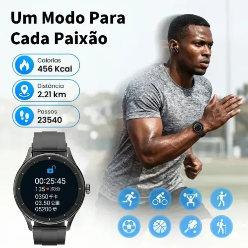 Smartwatch S30 Esportivo Unissex Tela 1.83 Original