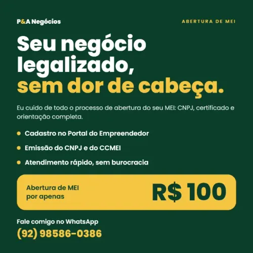 ABERTURA DE MEI SEM COMPLICAÇÃO