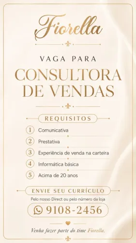 Vaga de emprego 