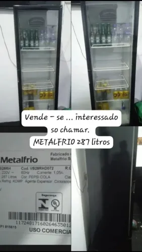 Expositora Metalfrio 287 L