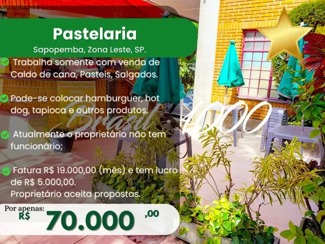 Pastelaria na Sapopemba, Zona Leste, SP. (Cod. 110370)