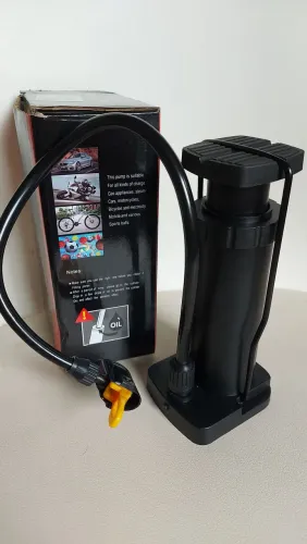Kit acessórios bike - cadeado, mini bomba, sinalizador, balaclava