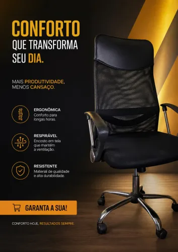 Cadeira ergonômica executiva 
