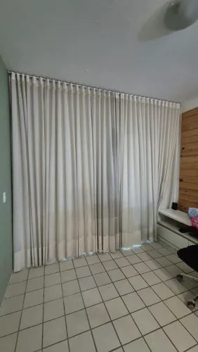 Cortina Voil Linho e Blecaute 3,30m x 2,80
