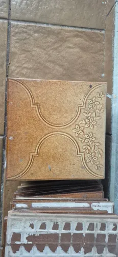 88 Cerâmicas Antigas Decorite 20x20 - Modelo Papoula - Lote Completo