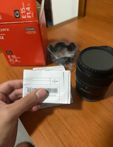 sony e 15mm f/1.4 g sel15f14g | completa, sem fungos