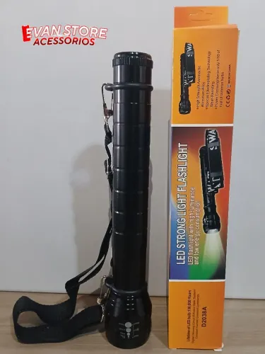 Lanterna Led forte grande a pilhas (entrega grátis) 
