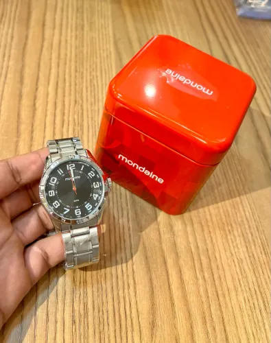 Relógio Masculino Mondaine Prata Elegante Original