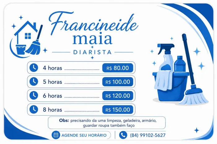 Faço faxinas