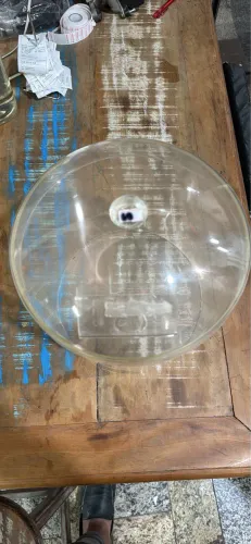 Pote Recipiente Redondo em Acrílico para Alimentos 25 x 25cm - 12 litros