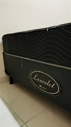 CAMA BOX CASAL + COLCHÃO POTENZA BLACK D60
