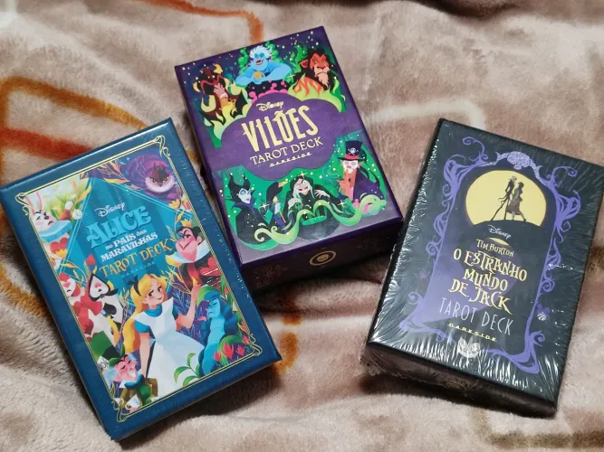 3 Tarots (Disney Alice, Vilões, Mundo de Jack DarkSide)