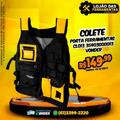 Colete Porta Ferramentas CLO13 35403000013 Vonder
