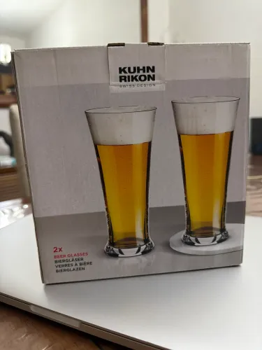 Copos cerveja Kuhn Rikon 2 un raro novo 