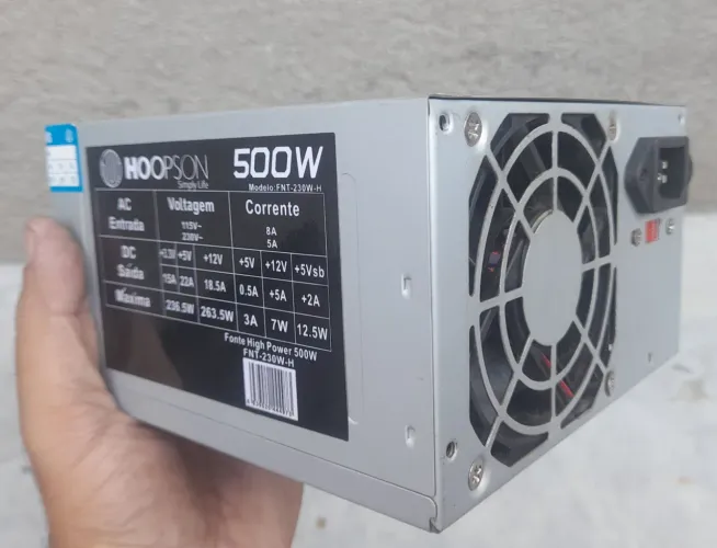 Fonte PC 500w Hoopson
