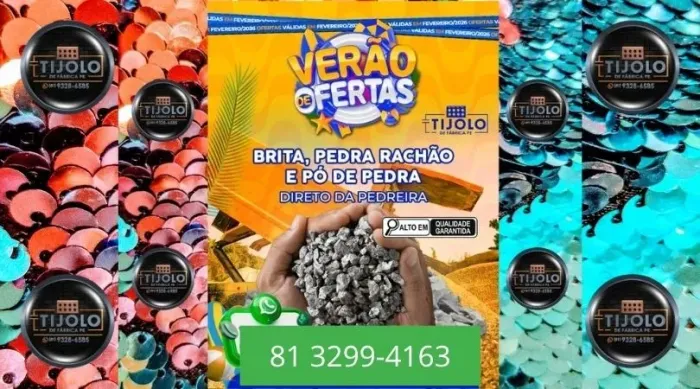 brita carga de 12 mt disponível 