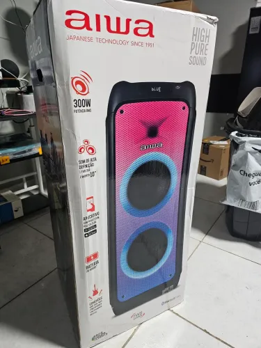 Caixa de som partybox aiwa PB-06 300w LACRADA
