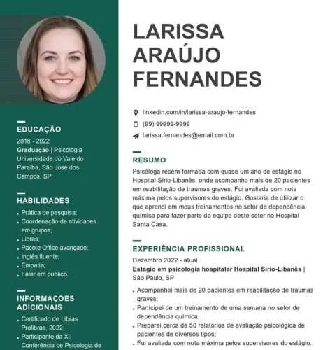 Faço seu currículo 