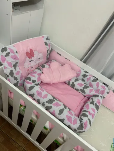 Reller Mali Berço Americano 2 Em 1 Sofá Cama Cor Branco Brilho 78cm X 76cm X 133cm