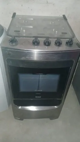 Fogão Consul 4 Bocas Inox com Acendimento Automático - CFO4NAR