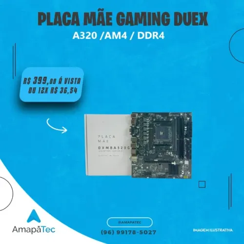 Placa Mãe Lga Am4 a320 Duex