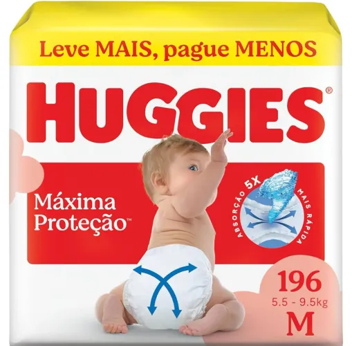 Fralda Huggies 196un