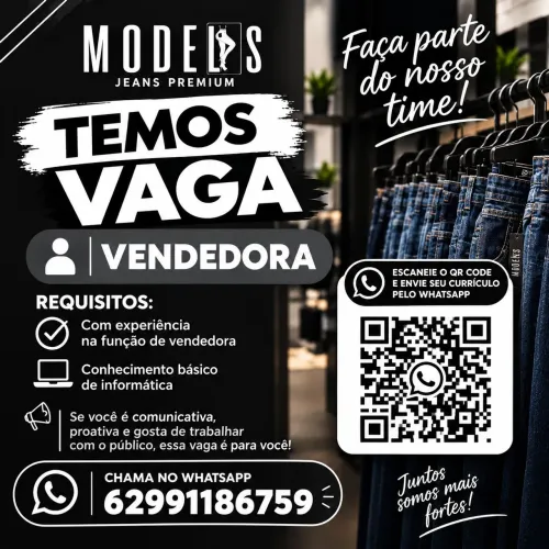 Vagas para vendedoras