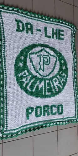 Tapete palmeiras em crochê 
