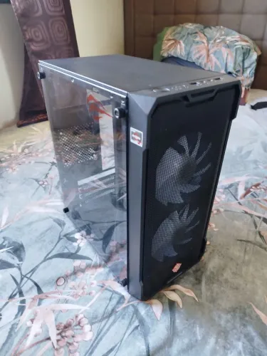 Gabinete Gamer TGT Jester Lateral de Vidro com 2 Ventoinhas