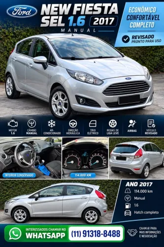 Ford Fiesta SEL 1.6 16V Flex Mec. 5P 2017
