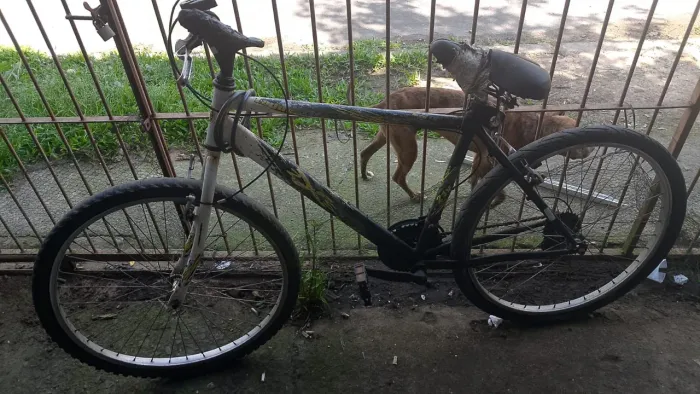 Bicicleta que precisa de manutenção
