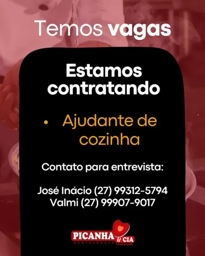 AJUDANTE DE COZINHA